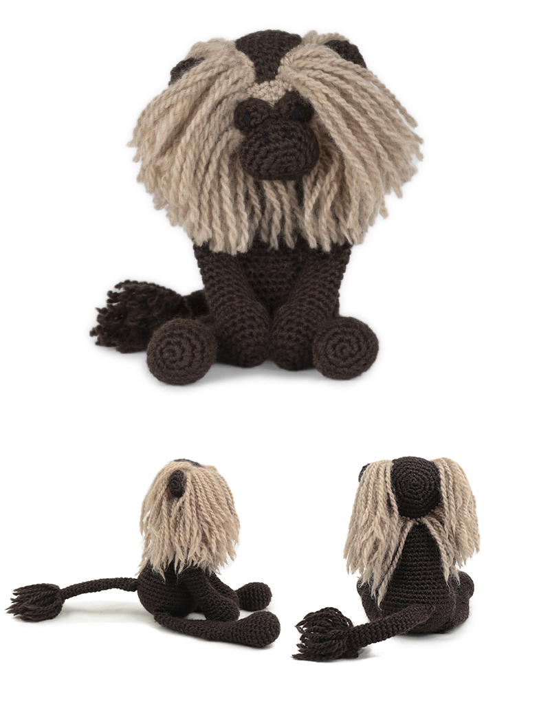 toft ed's animal yvonne the lion tailed macaque amigurumi crochet